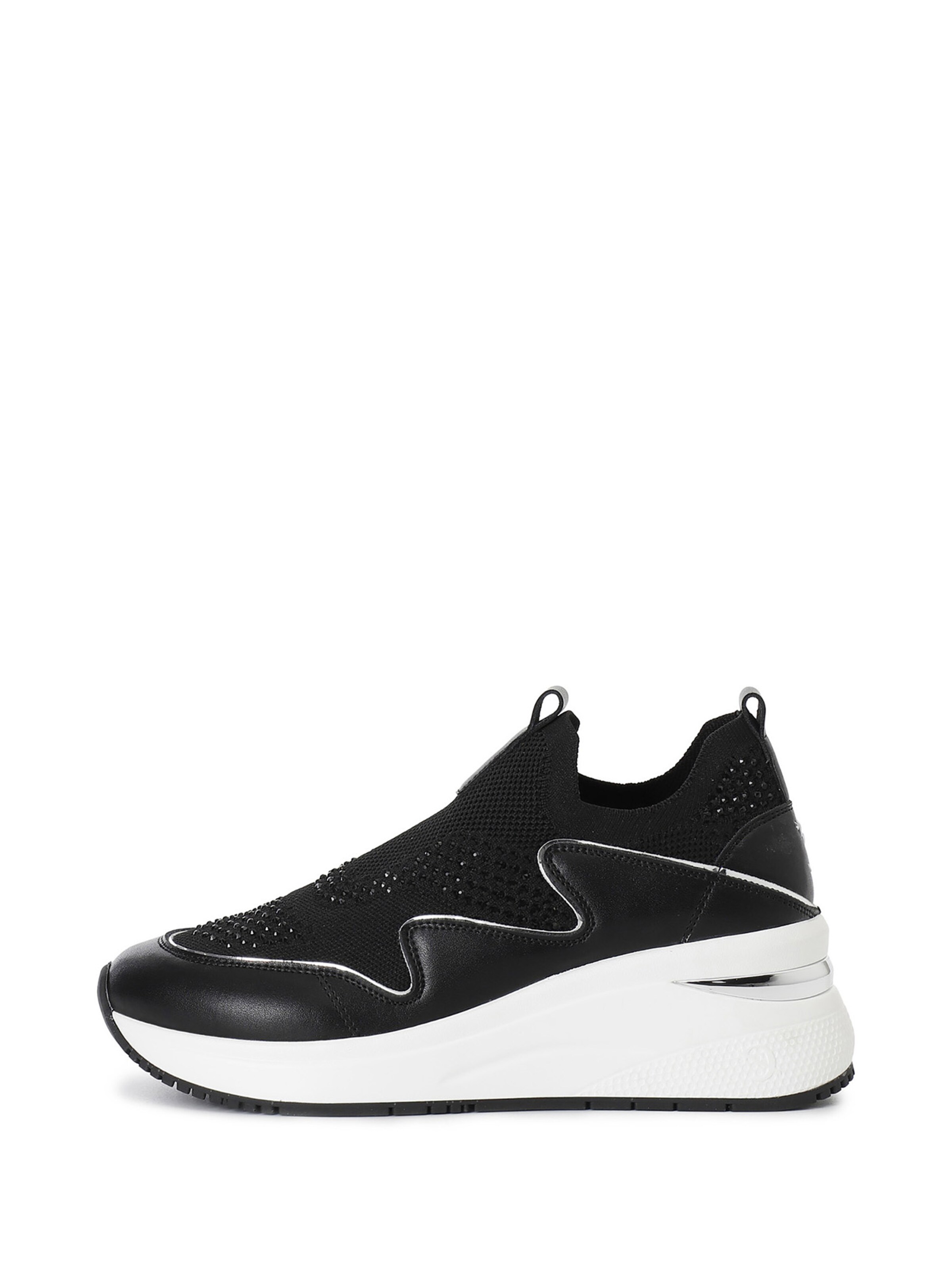 Sneaker bassa di CAFè NOIR in nero: frontale