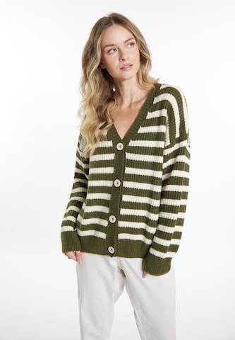 Cardigan DreiMaster Vintage en vert : devant