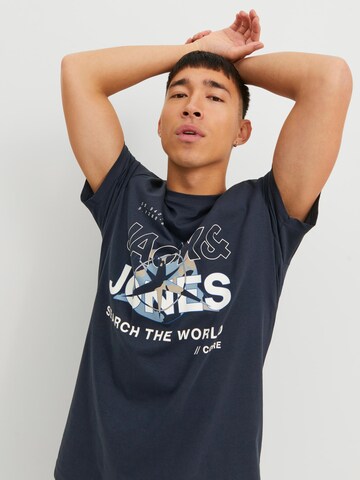 JACK & JONES T-Shirt 'Hunt' in Blau