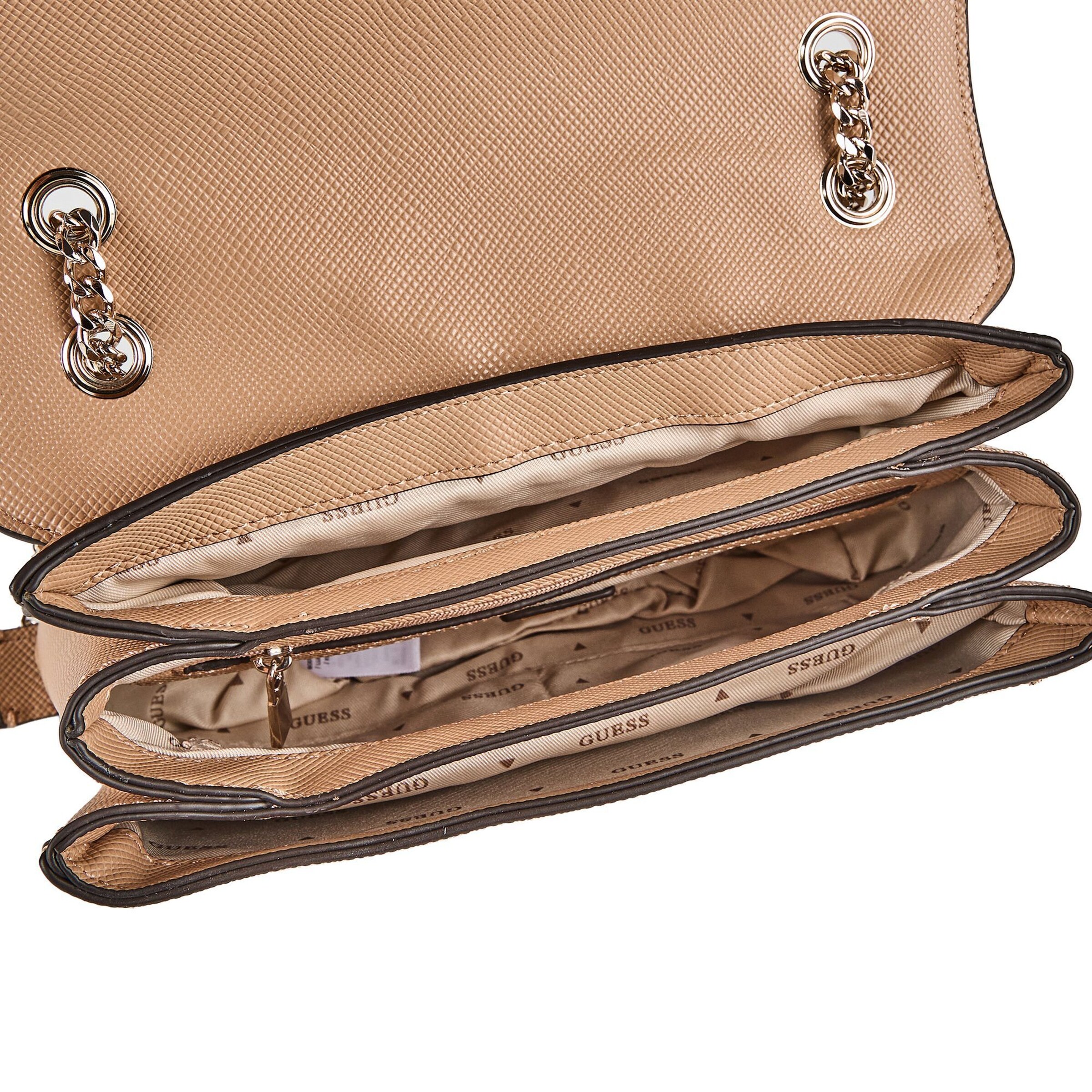 Sac bandoulière 'Noelle II' GUESS en beige