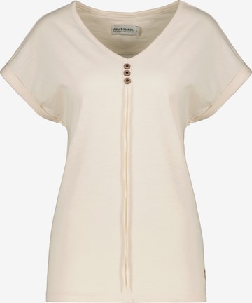 Alife and Kickin Tričko 'AnaisAK' – bílá: přední strana