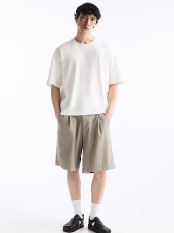 Pull&Bear Loose fit Pleat-front trousers in Grey