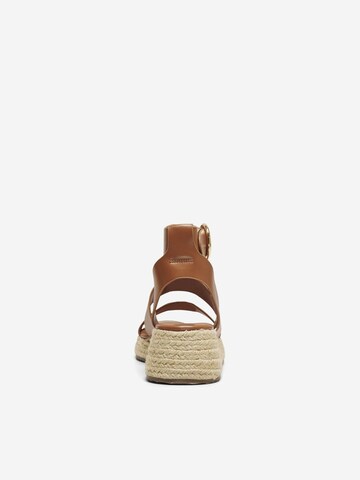 ONLY Strap sandal 'Minerva-1' in Brown