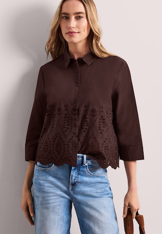 STREET ONE Bluse in Braun: Vorderseite
