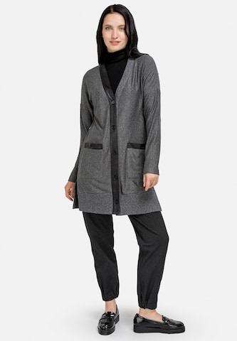 HELMIDGE Knit Cardigan in Grey: front