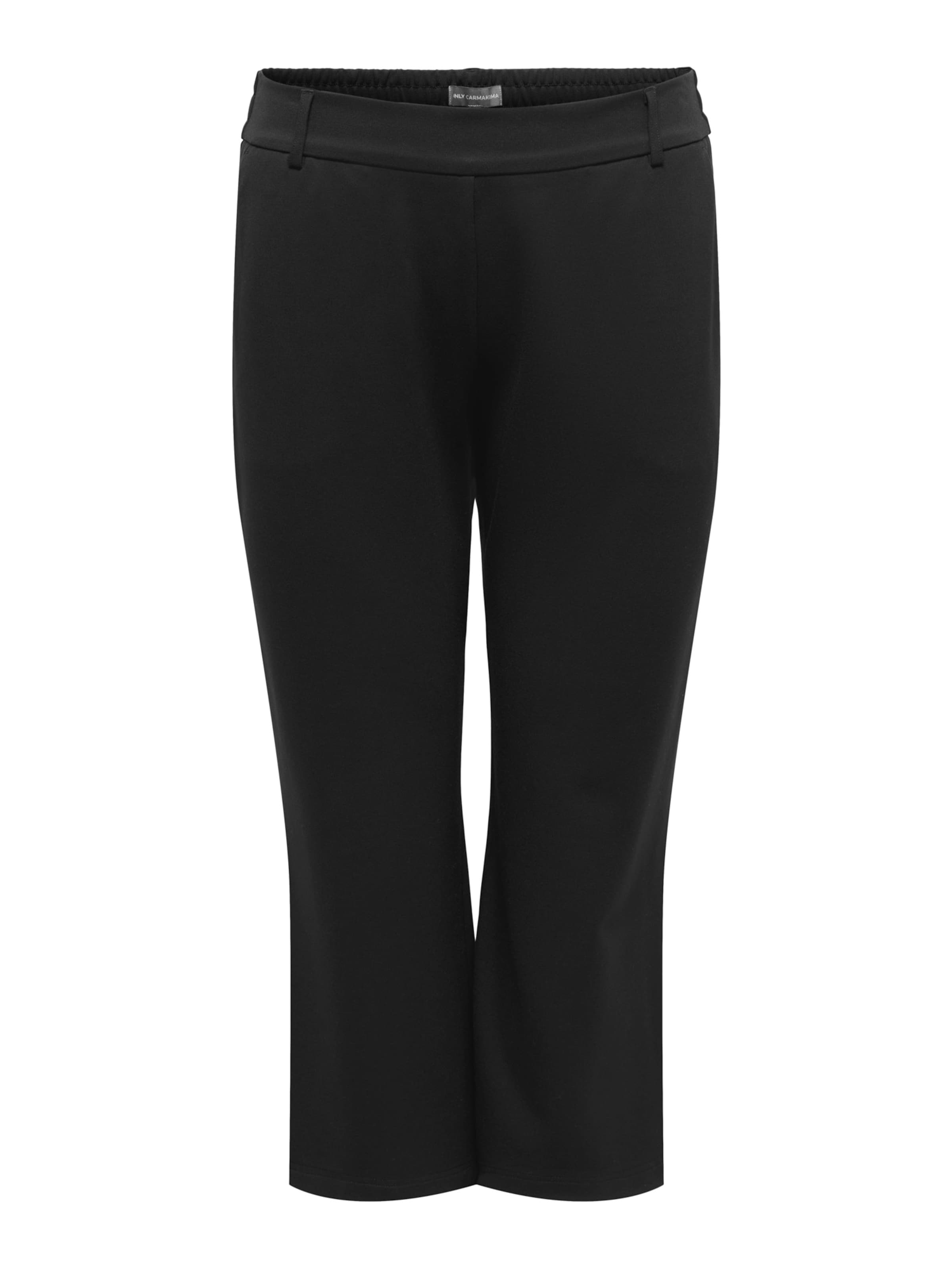 ONLY Carmakoma Boot cut Trousers 'CARGOLDTRASH' in Black: front