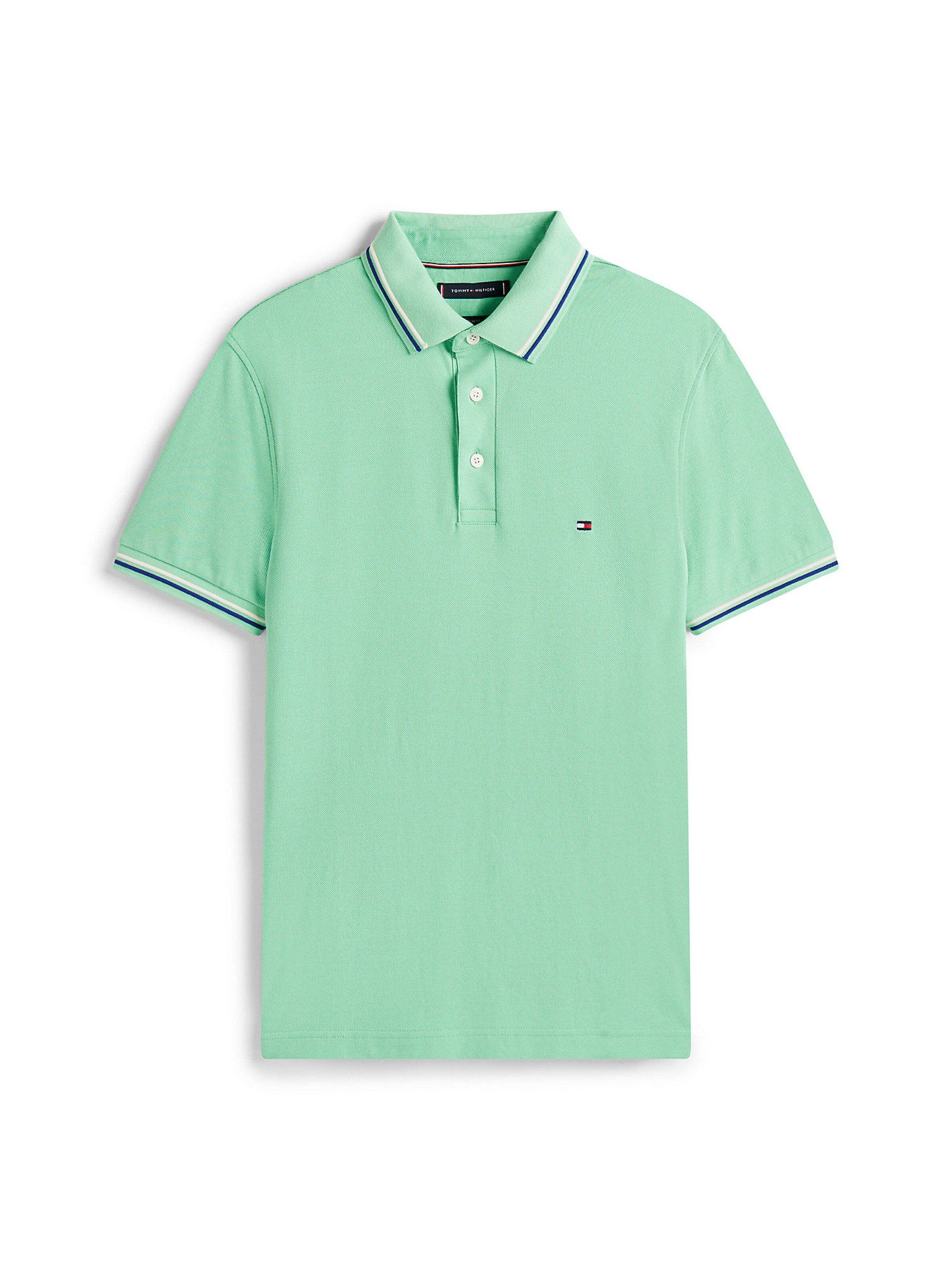 T-Shirt TOMMY HILFIGER en vert : devant