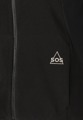 SOS Functionele fleece jas 'Bromo' in Zwart