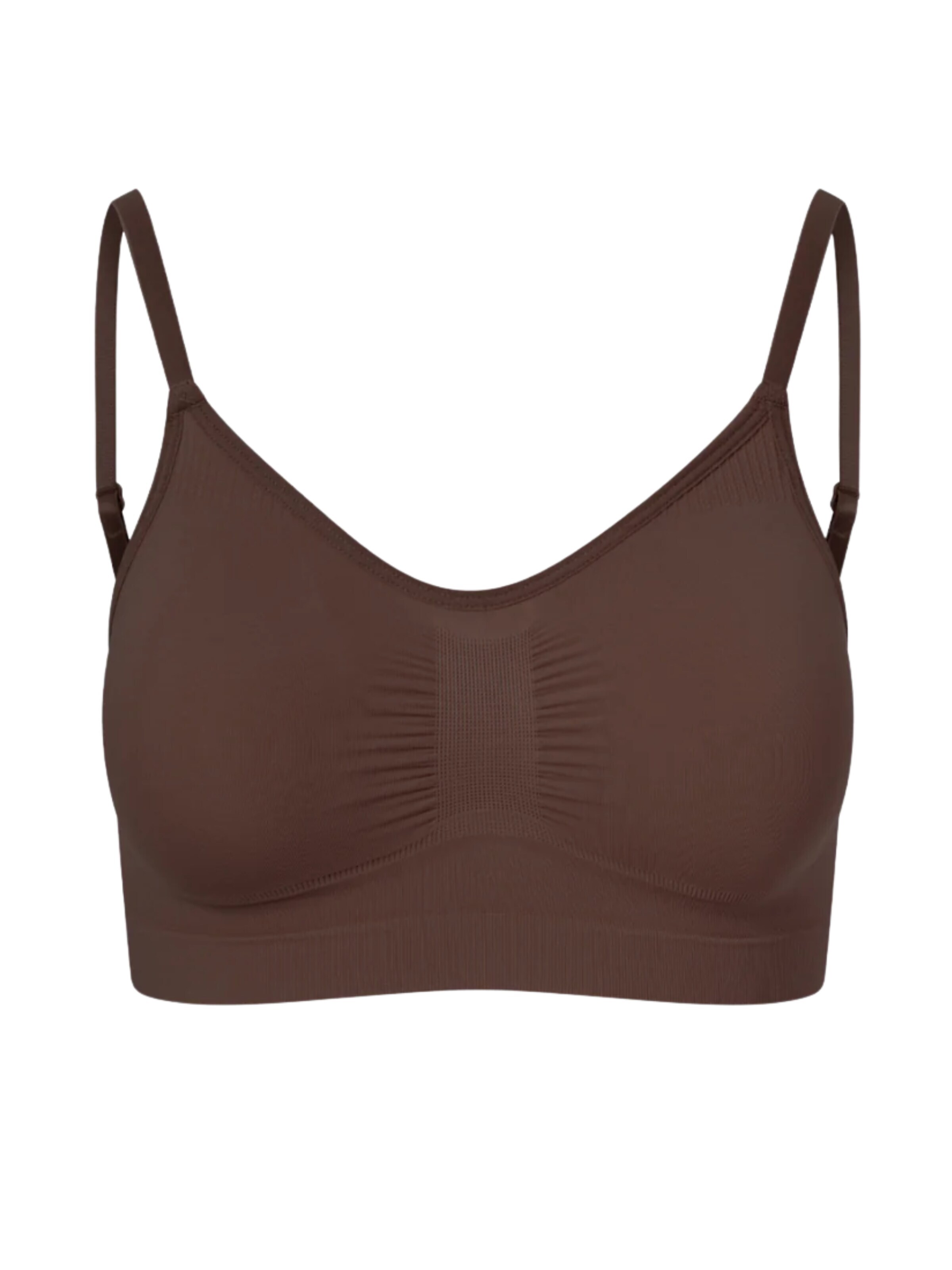 Bustino Reggiseno 'Comfort Bralette' di cfab (formerly creamy fabrics) in marrone: frontale
