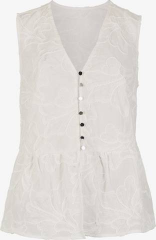 Chemisier Apricot en blanc : devant