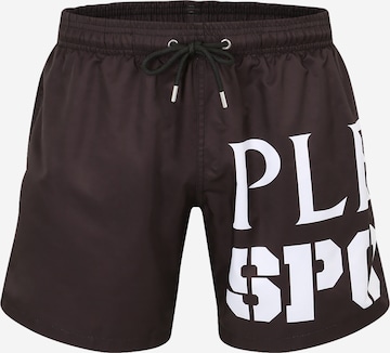 Plein Sport Badshorts i svart: framsida