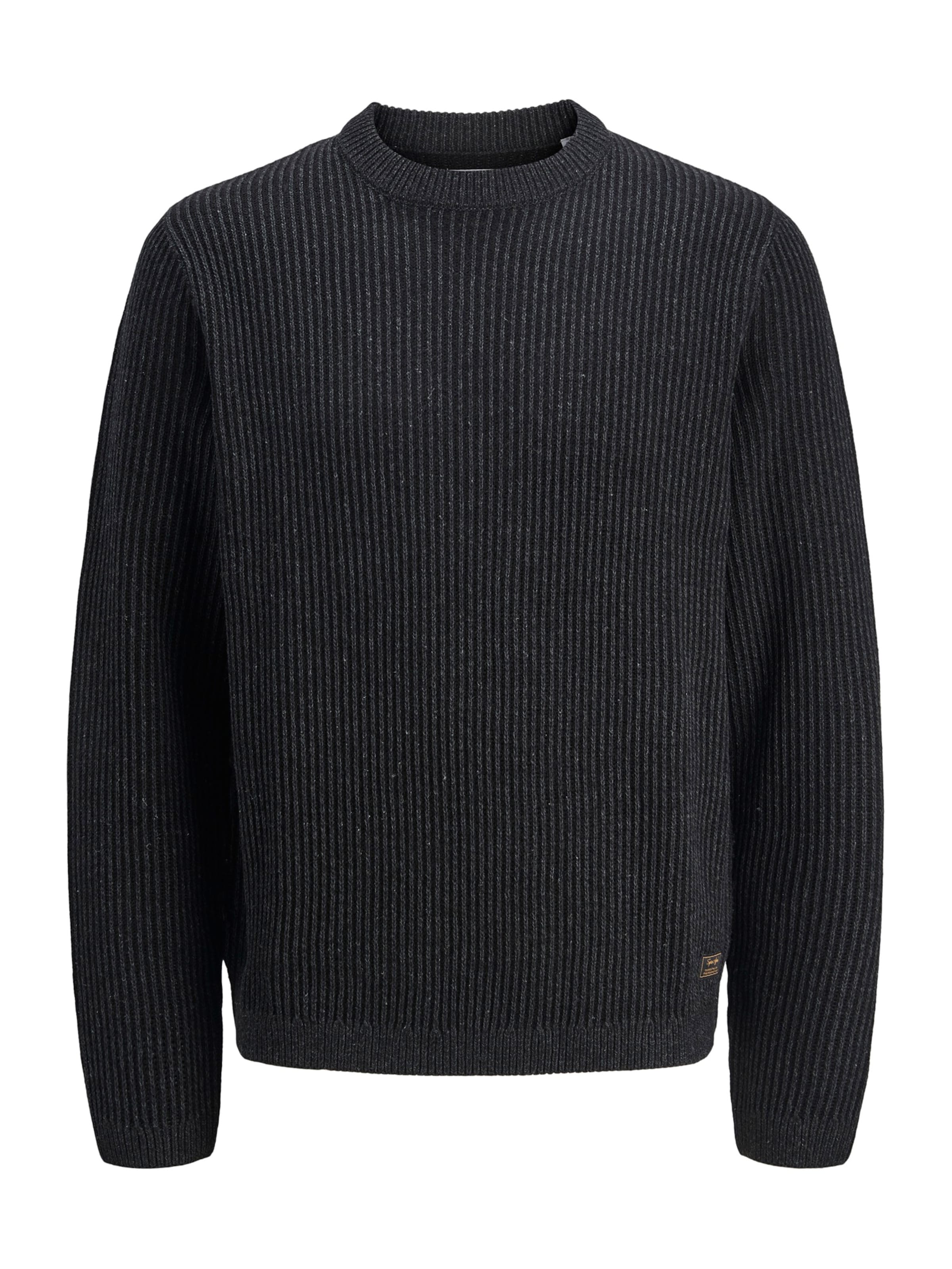 Jack & Jones Junior - Jersey 'JJEDOVER' en negro: frente