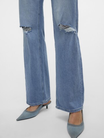 VERO MODA Wide Leg Jeans 'TESSA' i blå