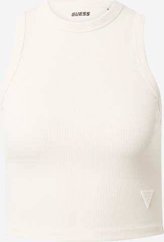 Top sportivo 'Edie' di GUESS in bianco: frontale