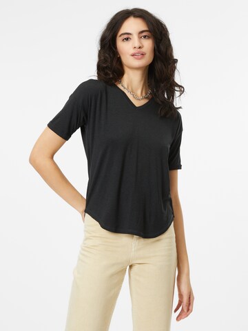 Thought Shirt 'Eliza' in Zwart: voorkant