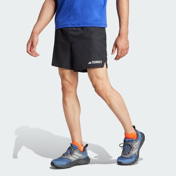 Regular Pantalon outdoor 'Multi' ADIDAS TERREX en noir : devant