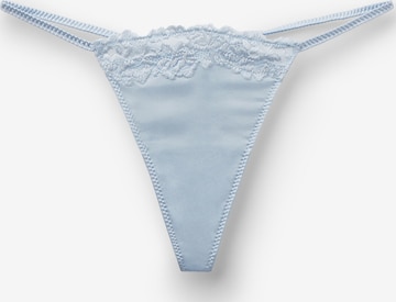 INTIMISSIMI Thong 'Silky Flowers' in Blue: front