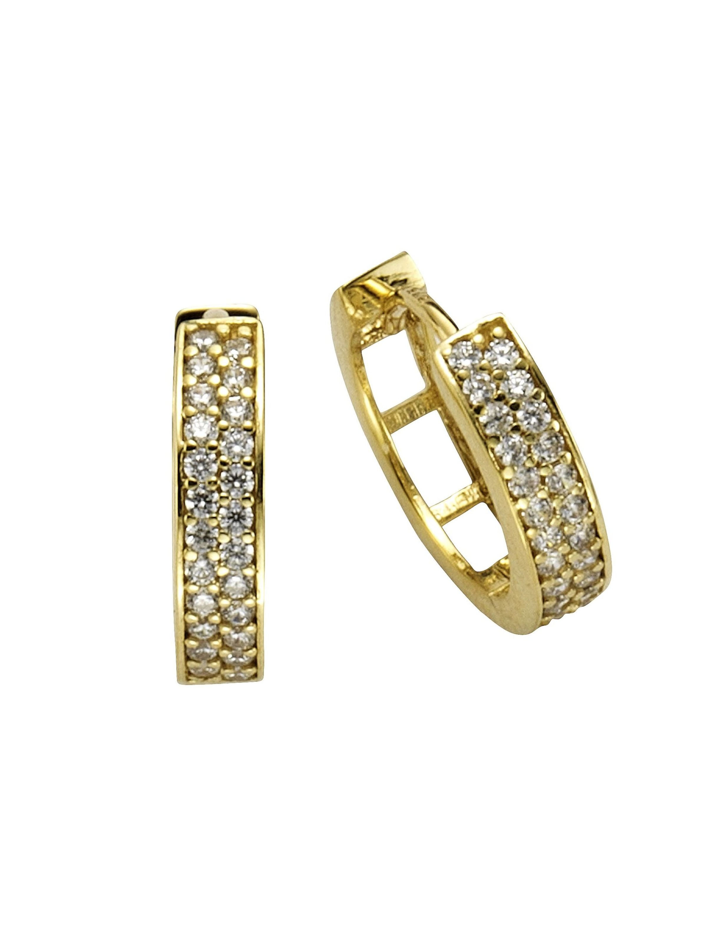 CELESTA Ohrringe in Gelb: Vorderseite