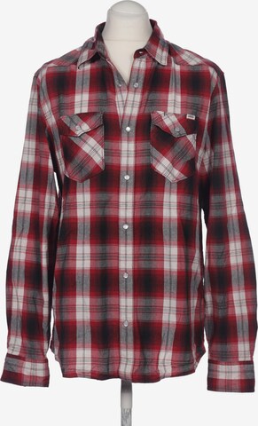 VANS Button Up Shirt in XL in Red: front