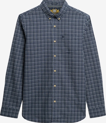 Superdry Button Up Shirt in Blue: front