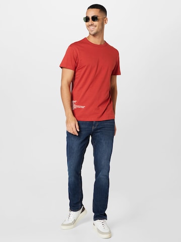 Maglietta di TOM TAILOR DENIM in rosso