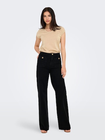ONLY Wide leg Jeans 'ONLMadeline' in Black: front