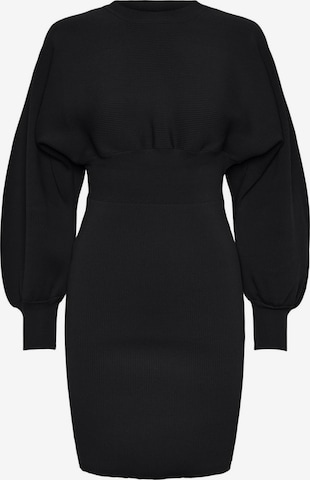 Y.A.S Gebreide jurk 'HALLY' in Zwart: voorkant