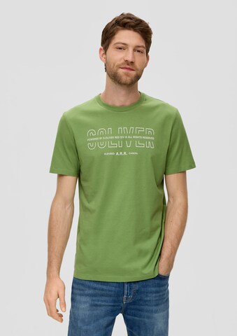 T-Shirt s.Oliver en vert : devant