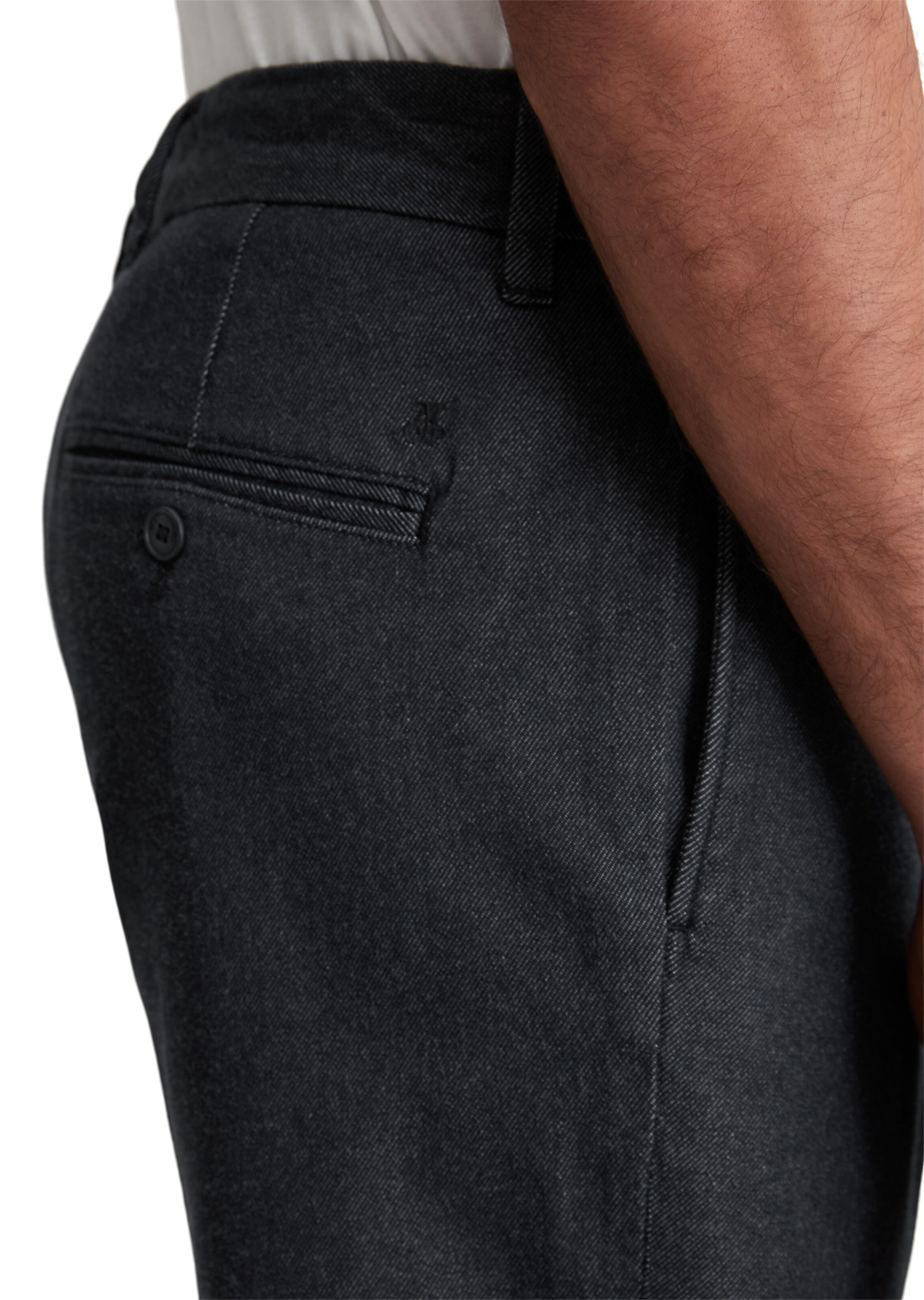 Marc O'Polo Regular Bandplooibroek 'Bunkris ' in Blauw