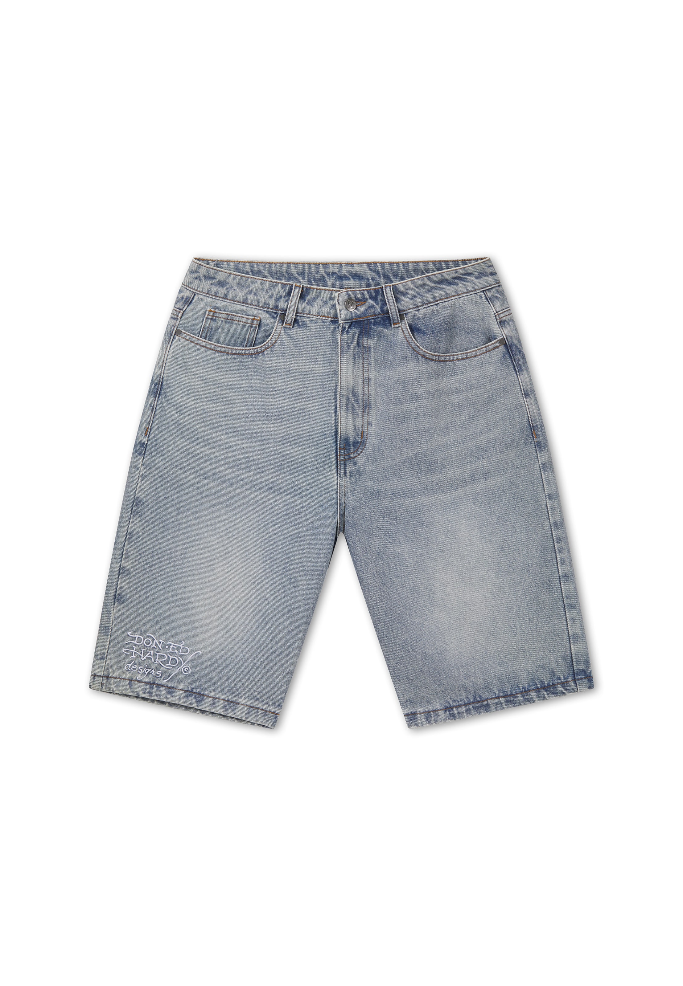 Loosefit Jean Ed Hardy en bleu : devant