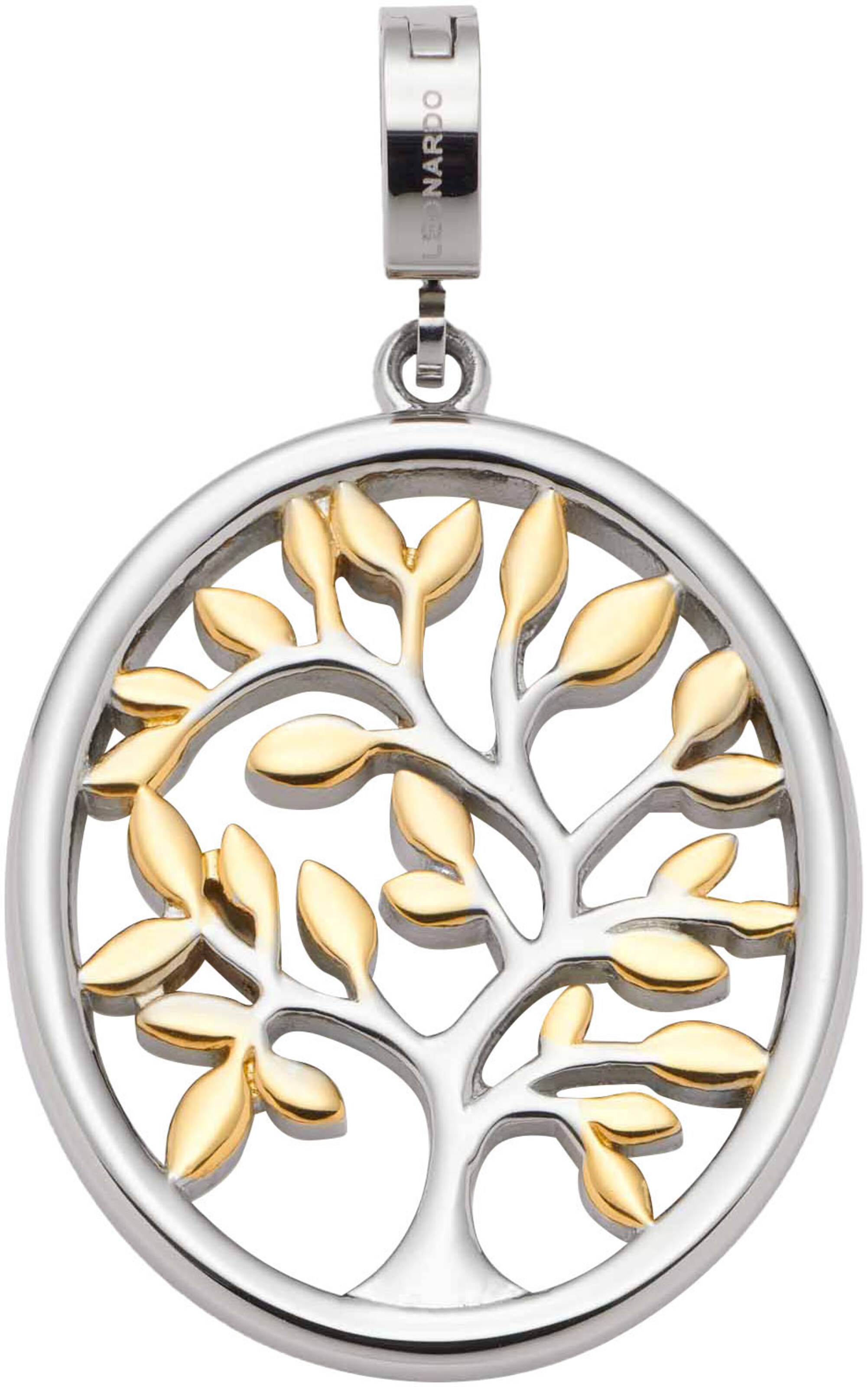 LEONARDO Pendant in Silver: front