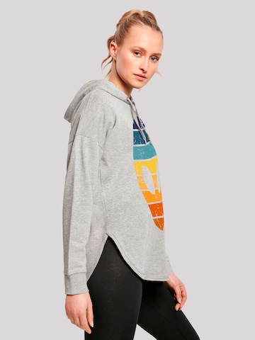 Sweat-shirt 'Alien Sonnenuntergang Retro' F4NT4STIC en gris