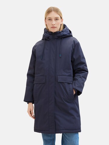 TOM TAILOR Winter Coat in Blue: front