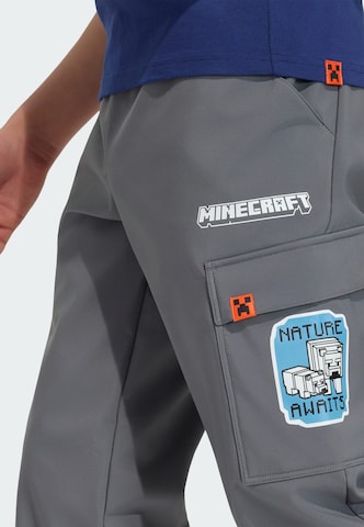 ADIDAS TERREX - Tapered Pantalón de montaña 'Minecraft' en gris