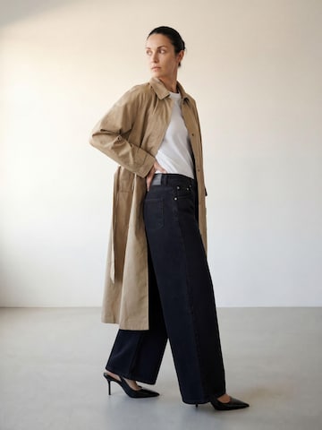 ARMIE Tenký kabát 'The Tina Trenchcoat' – béžová