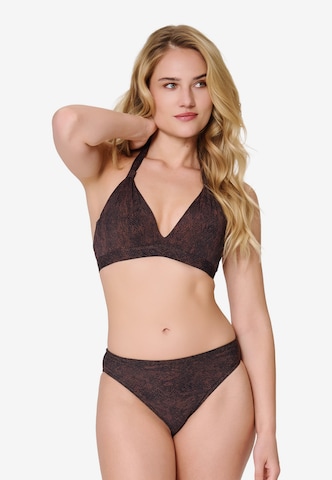 LingaDoreTrokutasti Bikini - smeđa boja: prednji dio