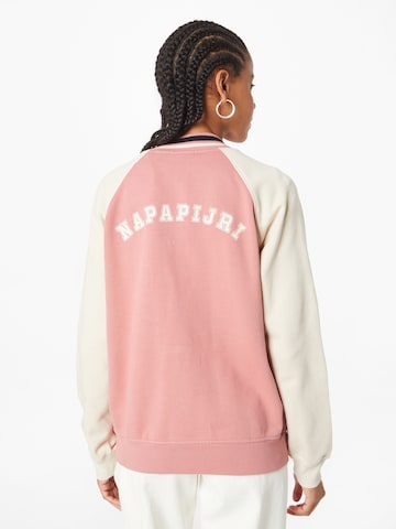 NAPAPIJRI Zip-Up Hoodie 'SIONA' in Pink