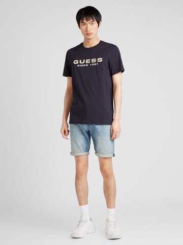 T-Shirt GUESS en bleu