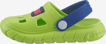 TOMMY HILFIGER Sandals & Slippers in Green: front