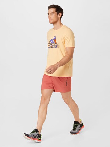 ADIDAS TERREX Regular Outdoorshorts in Orange