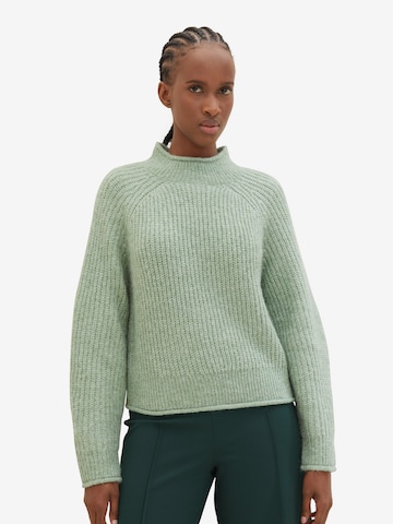 TOM TAILOR DENIM Sweater in Green