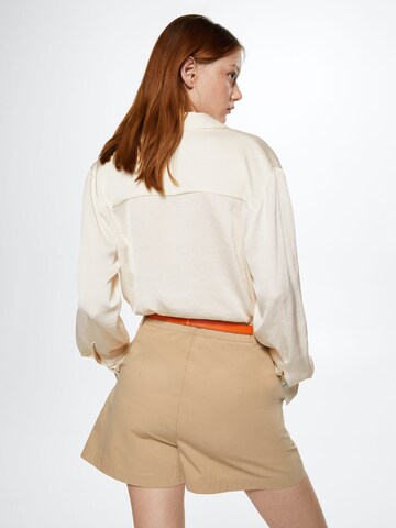 MANGO Bluse 'IDEALE' in Beige