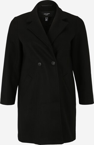 Vero Moda Curve Between-Seasons Coat 'FORTUNE ADDIE' in Black: front