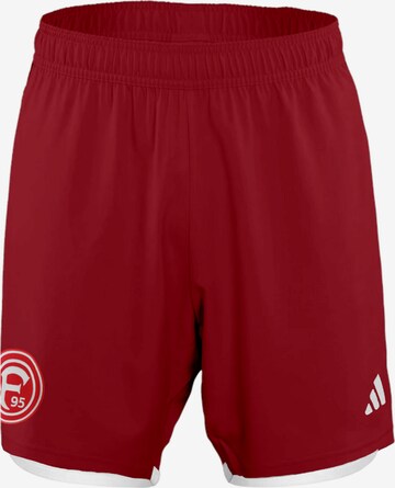 ADIDAS PERFORMANCE Regular Workout Pants in Red: front