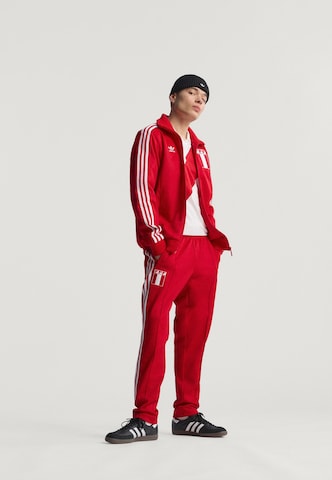 Giacca di felpa sportiva 'Peru' di ADIDAS ORIGINALS in rosso