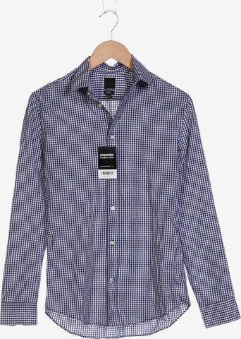 H&M Button Up Shirt in XS-XXL in Blue: front