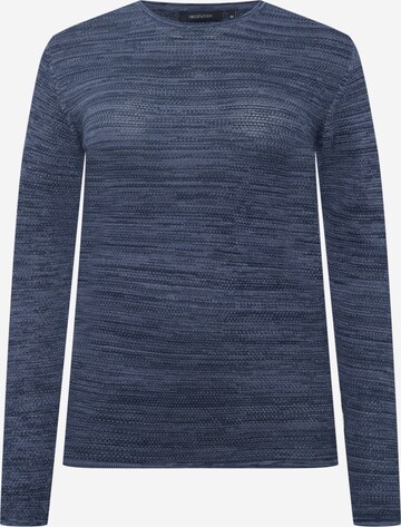 Pull-over 'Ficus' recolution en bleu : devant