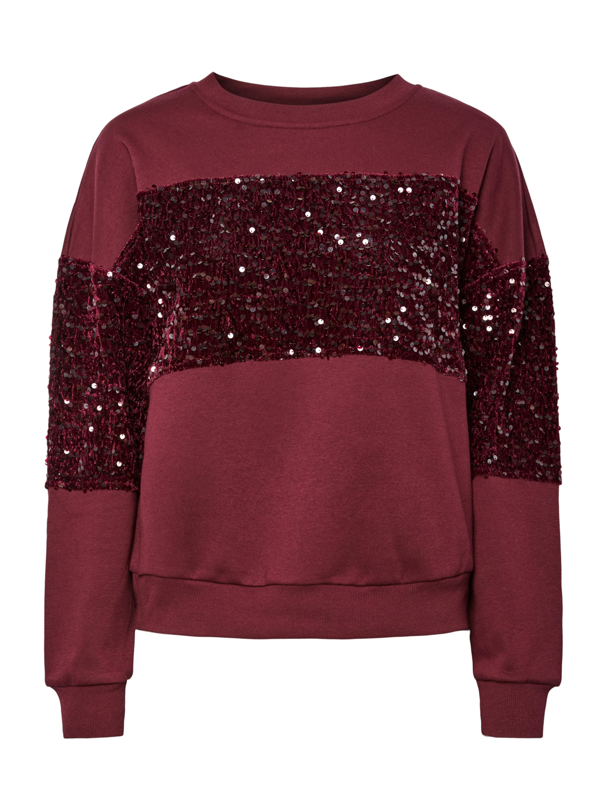 PIECES Sweatshirt 'PCNANCY' in Red: front