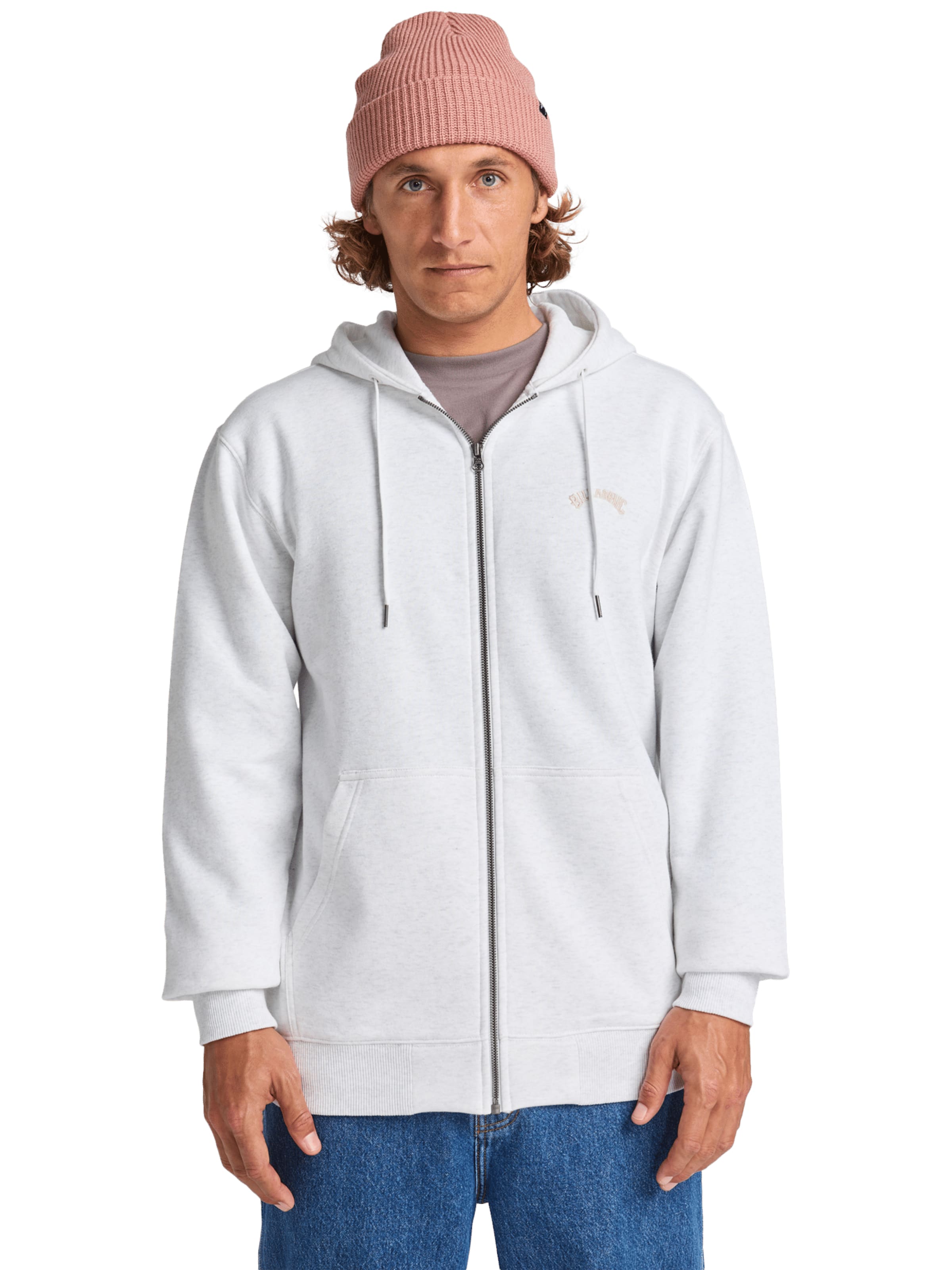 BILLABONG Sweatjacke 'Arch' in Weiß: Vorderseite