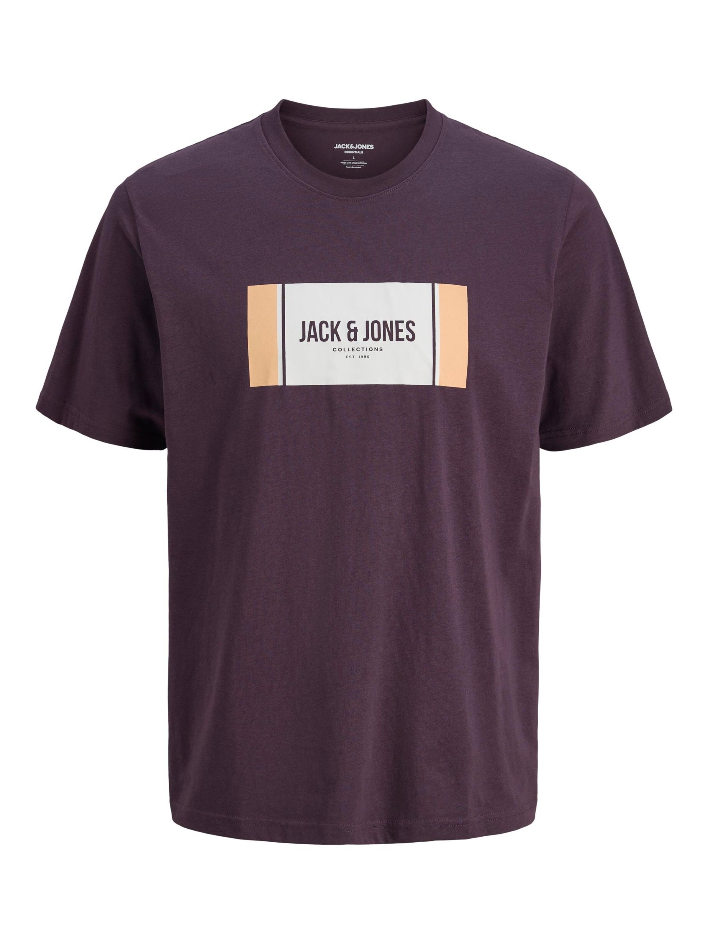 T-Shirt 'JJHayato' JACK & JONES en violet : devant